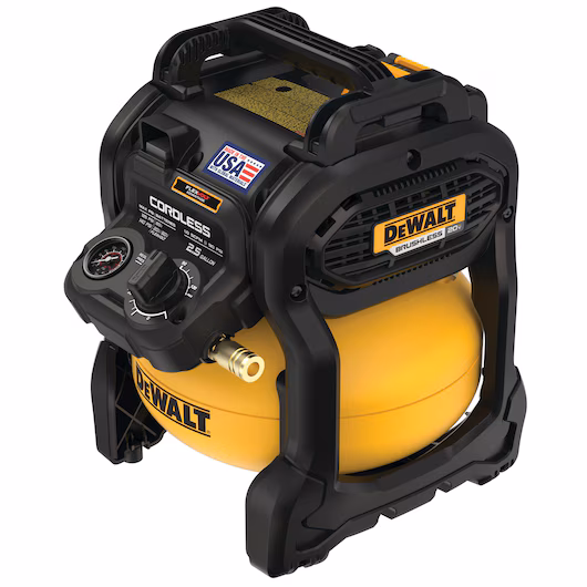 Dewalt 2.5 gallon air compressor kit with battery and charger