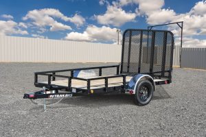 PJ Trailer U7 77inch Single Axle Channel Utility