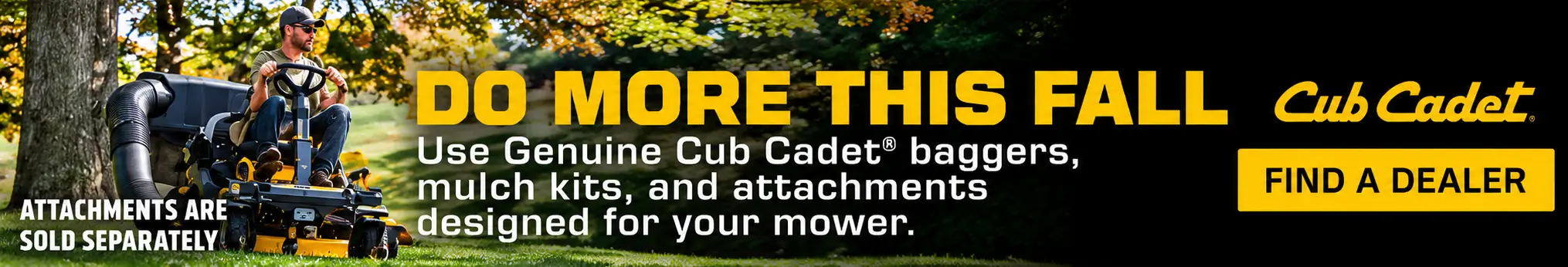 Cub Cadet Fall 2026 Promotional Banner